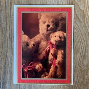 Pierre Belvedere French Teddy Bear Holiday Card